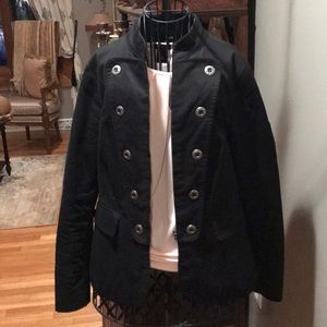 Black military style jacket